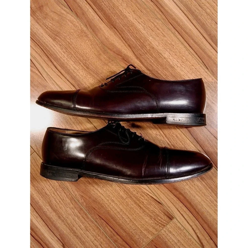 Vintage Cole Haan City Brown Leather Oxford Dress Shoes Men's Size 12 D 02698 E5